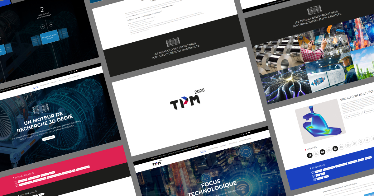 TPM 2025 Le site des technologies prioritaires en mécanique